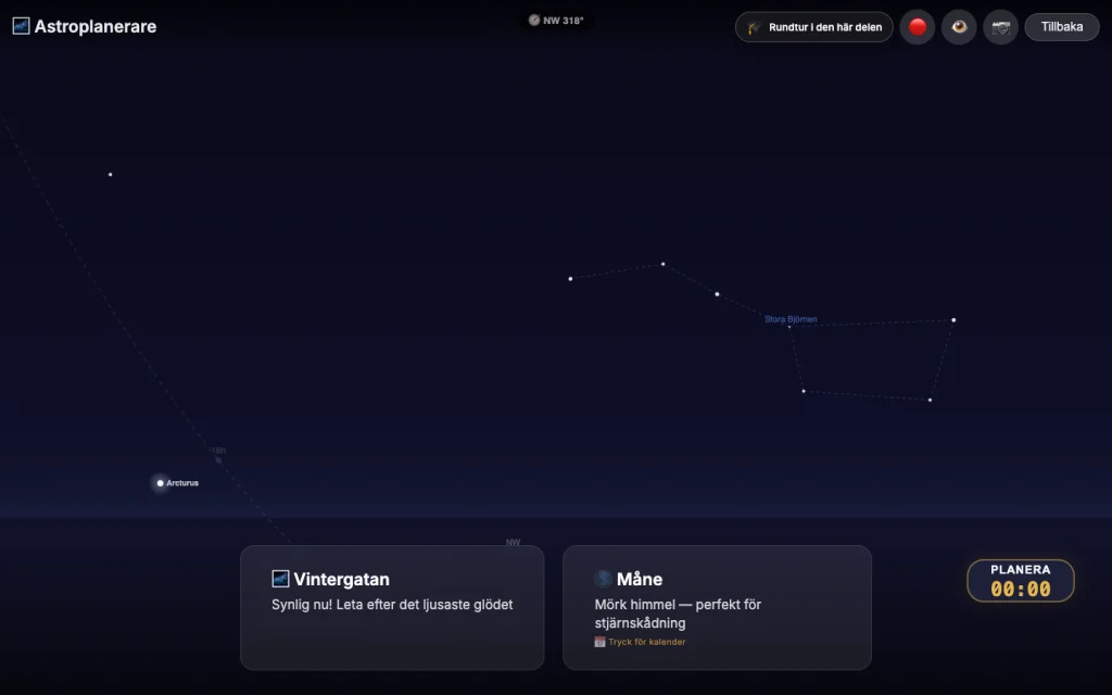 Verklig bild av appens gränssnitt