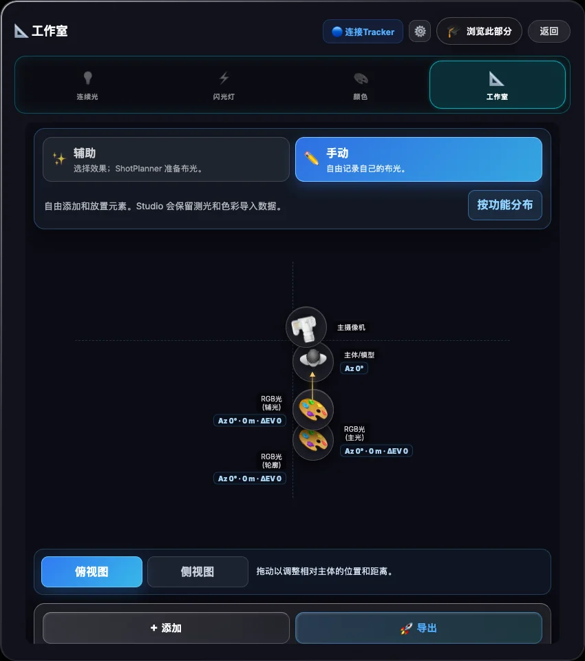 Studio · 光源位置
